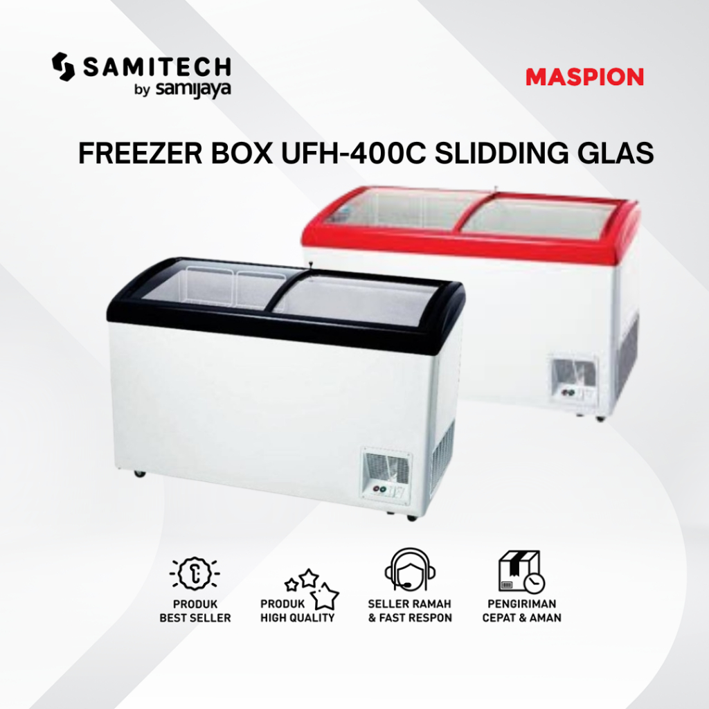 FREEZER BOX MASPION UFH-400C RD-FK BK-FK UFH 400C 400 LITER