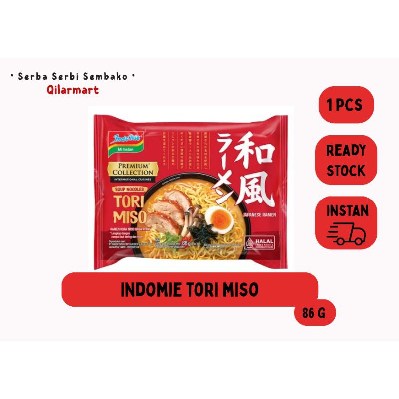 

INDOMIE TORI MISO PREMIUM COLLECTION JAPANESE MI INSTAN KUAH 86G-1 PCS