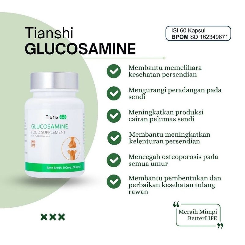 Glukosamine Tiens untuk Oli Persendian