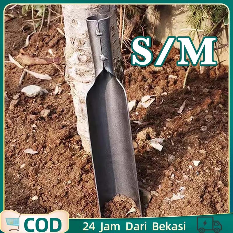 Sekop Tanah Baja Tebal Linggis Dodos Tanah Alat Pembuat Lubang Tanah Sekop Taman