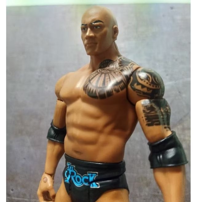 Action Figure WWE WWF Wrestling The Rock Dwayne Johnson