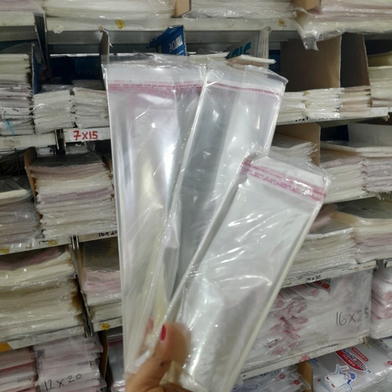 

OPP LEM / PLASTIK BAJU/ PLASTIK PEREKAT ISI 100 LEMBAR