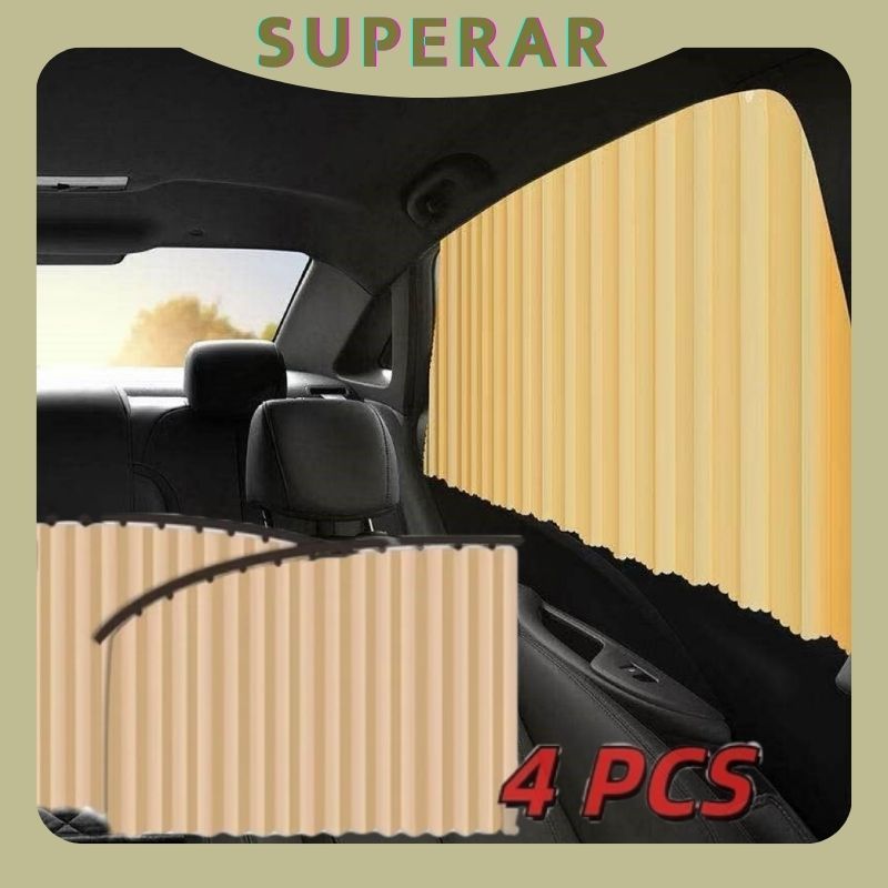 Tirai Mobil Kaca Samping Tirai Jendela Mobil Tirai Kaca Mobil Anti Panas 4PCS Tirai Magnet Jendela M