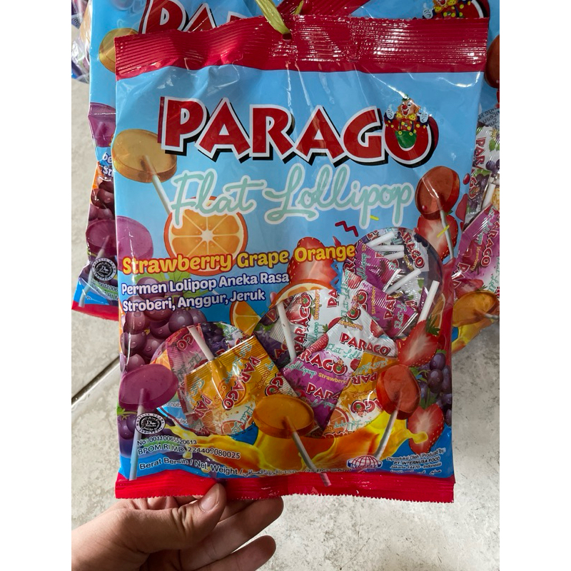 

Parago Flat Lollipop 1 bungkus isi 25 pcs