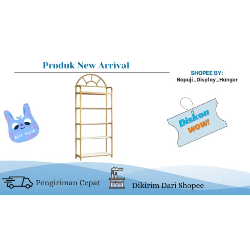 Rak display tas// rak display kosmetik//rak display baju//rak display sepatu//rak multifungsi