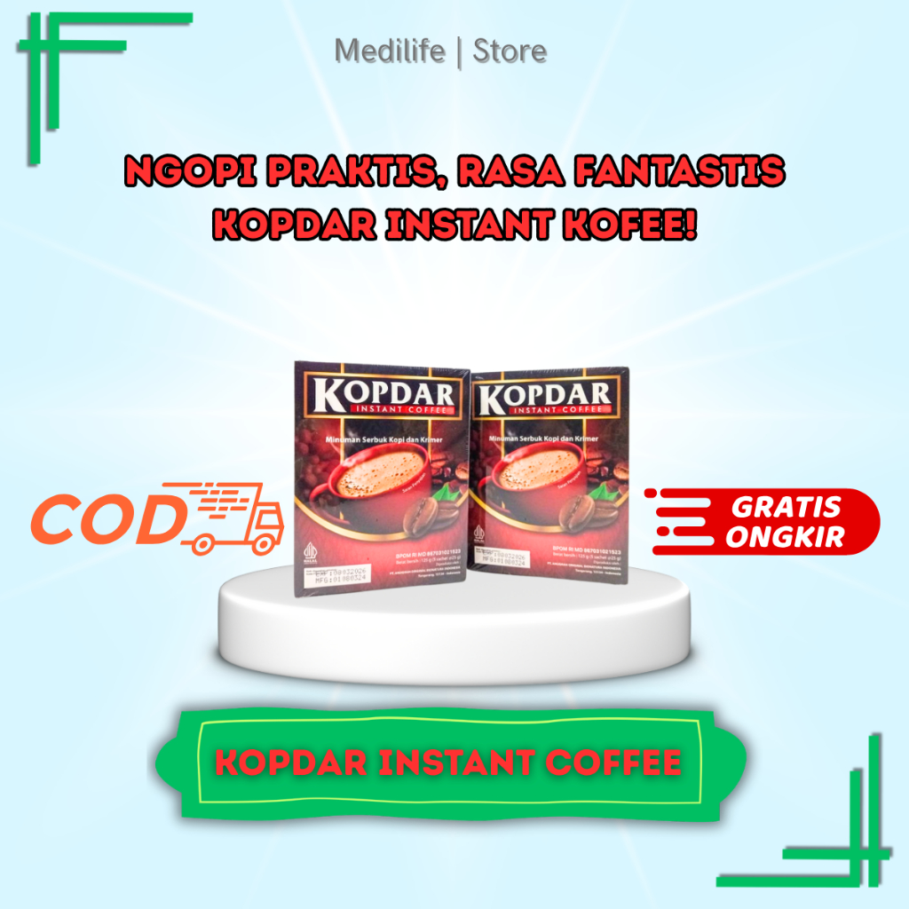 

KOPDAR INSTANT COFFEE - minuman serbuk kopi dan krimer yang sangat nikmat