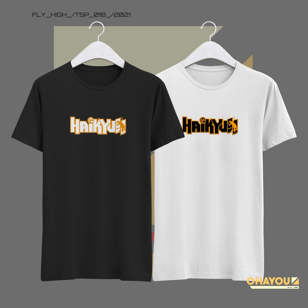 OHAYOU Kaos Pria Dewasa Haikyu - Baju Haikyu