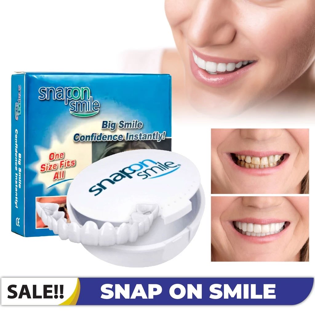 ORIGINAL AUTHENTIC GIGI PALSU SEPASANG ATAS BAWAH LEPAS PASANG