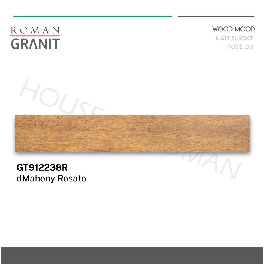 Roman Granit wood mood GT912238R - dMahony Rosato 90x15 granit kayu roman granit motif kayu granit r