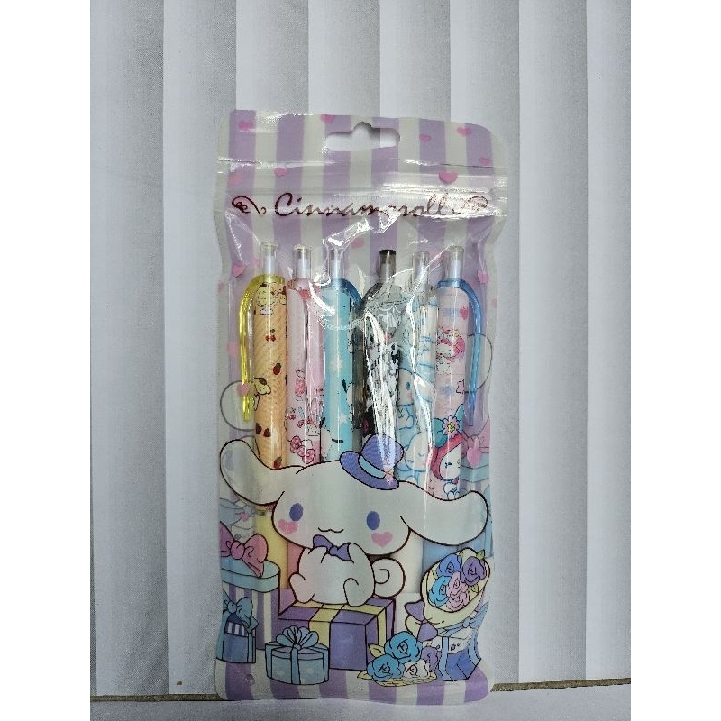 

[PI-JOYMARKET.ID] SET PULPEN GEL 0.5mm MODEL SANRIO LUCU ZIPLOCK (1SET-6PCS)