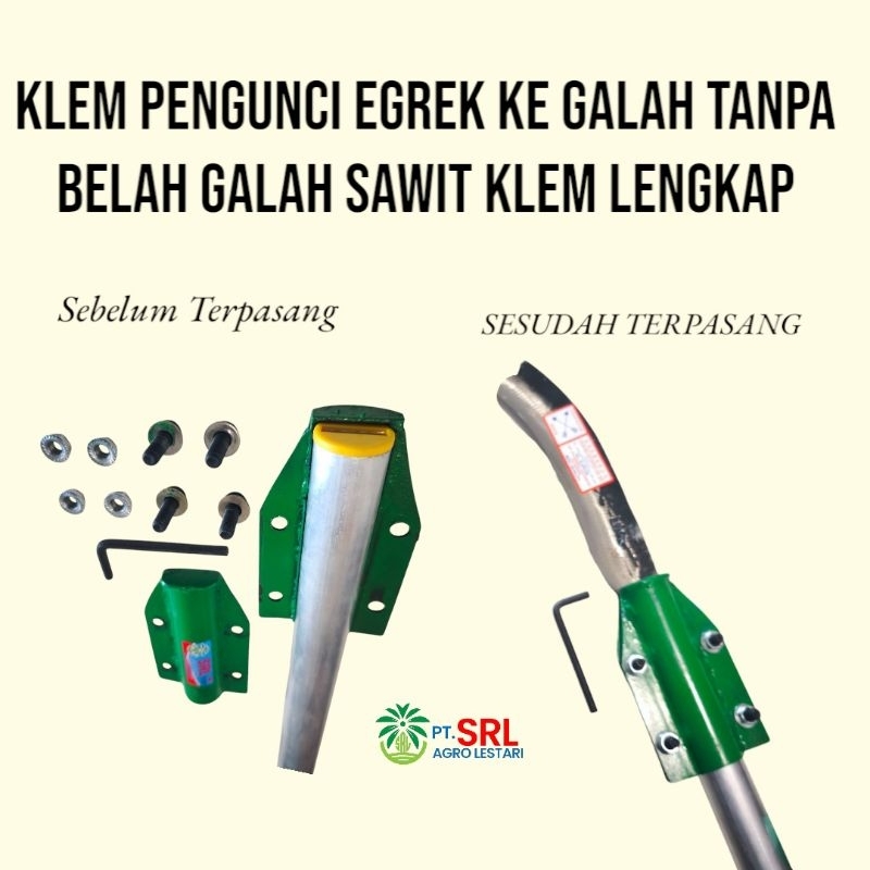KLEM PENGIKAT SEMUA EGREK BERTANGKAI TANPA PERLU BELAH PIPA GALAH SAWIT LENGKAP COD