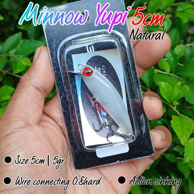 Minnow Yupi GT LURE 5cm umpan casting ikan predator