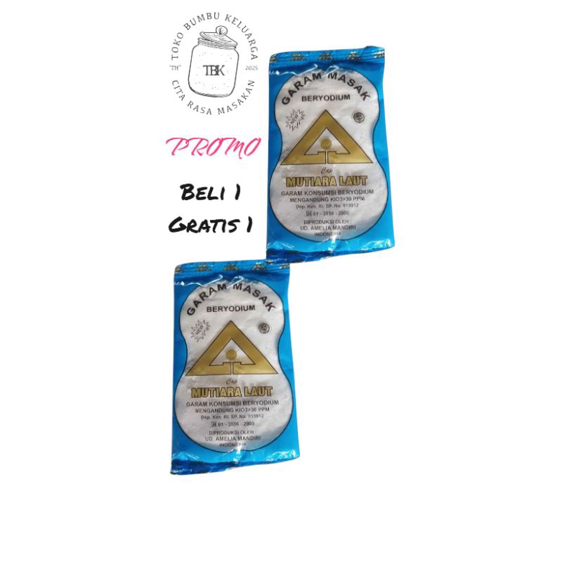 

Promo Beli 1 Gratis 1 Garam Cap Mutiara Laut 100 G Beli