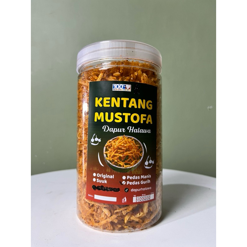 

Kentang Mustofa 330gram Dapur Halawa Asin Pedas