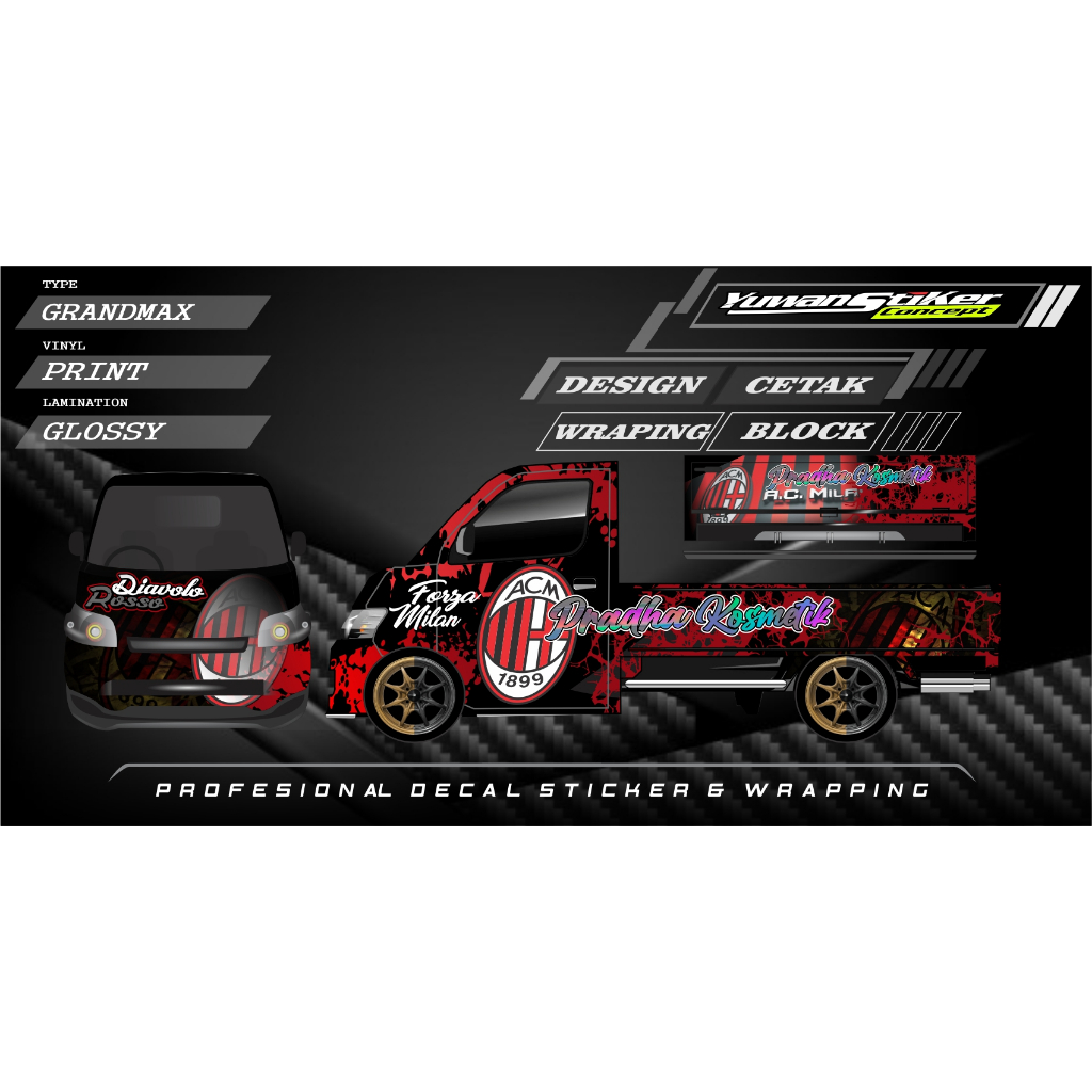 Decal Grandmax Pickup AcMilan