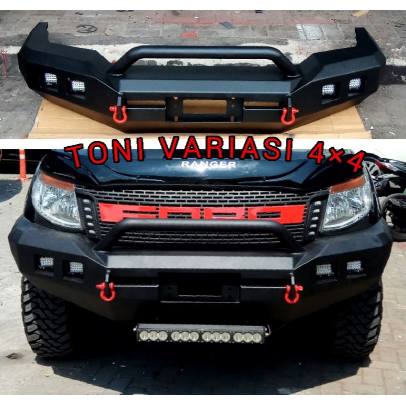 Bemper Bumper Depan Ford Ranger T6 Model Rocker Bar