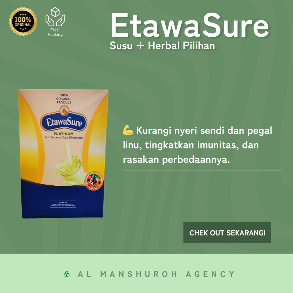 

Etawasure - Susu Kambing Etawa Plus Herbal Pilihan Kesehatan Tulang dan Sendi