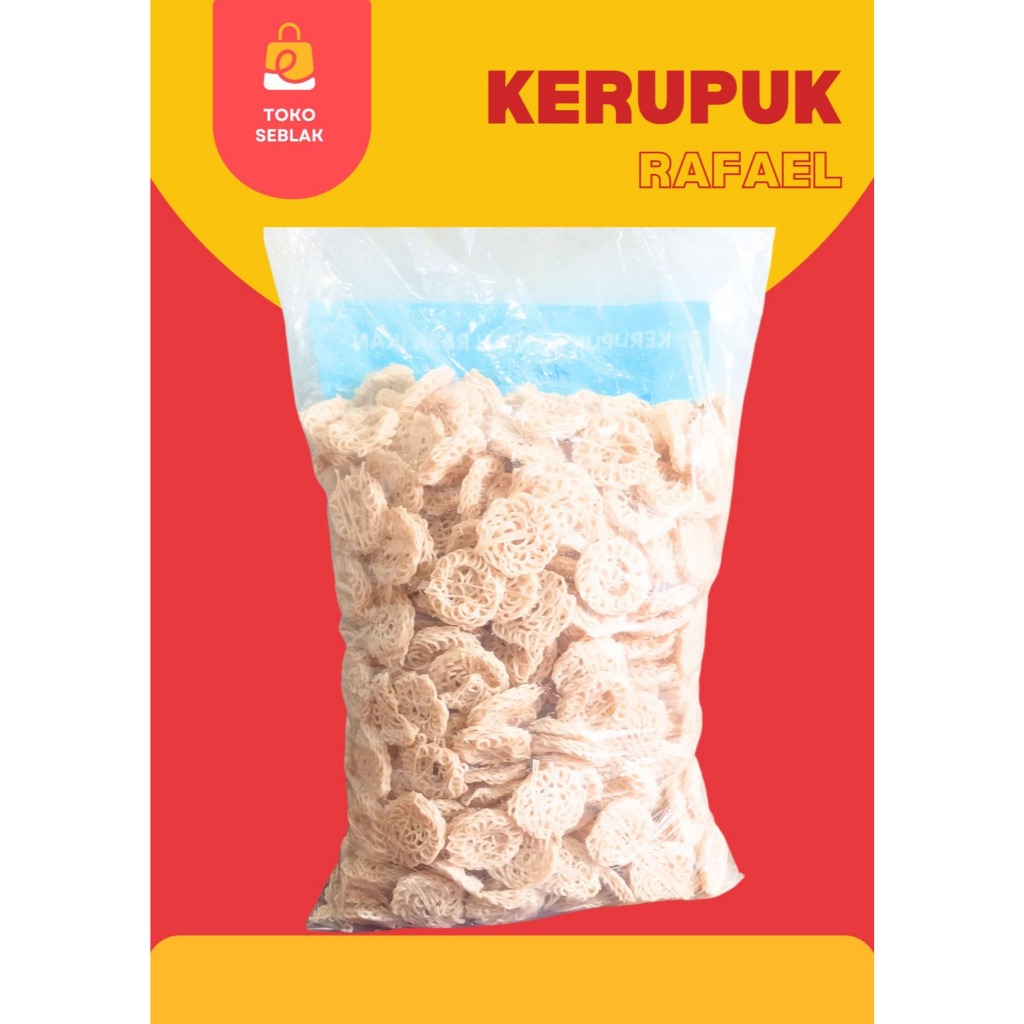 

toko Seblak kerupuk mawar putih (kerupuk ceplok) 500grm rasa ikan