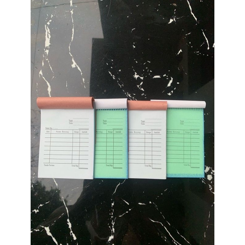 

NOTA MINI 2 PLY, NOTA KONTAN LANGSUNG TEMBUS UKURAN 1/8 FOLIO