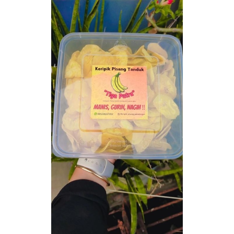

keripik pisang tanduk pisang gebyar original manis asin gurih