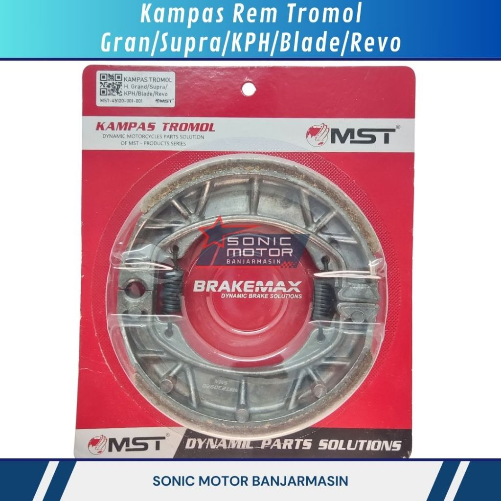 MST KAMPAS REM BELAKANG HONDA GRAND LEGENDA KHARISMA SUPRA X WIN GL-100Kampas Rem Belakang Honda Gra