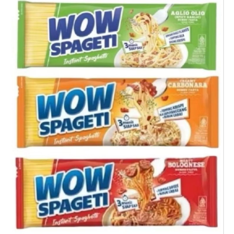 

spageti wow carbonara bolognese spaghetti