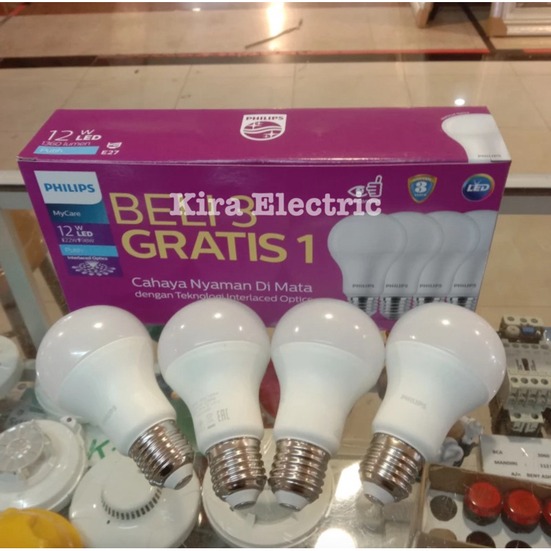 Lampu LED Philips 12 Watt Paketan