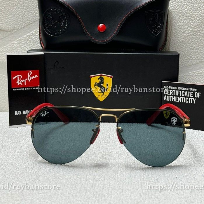 KACAMATA RAYBAN RB3460M F008/71 Scuderia Ferrari Red Original