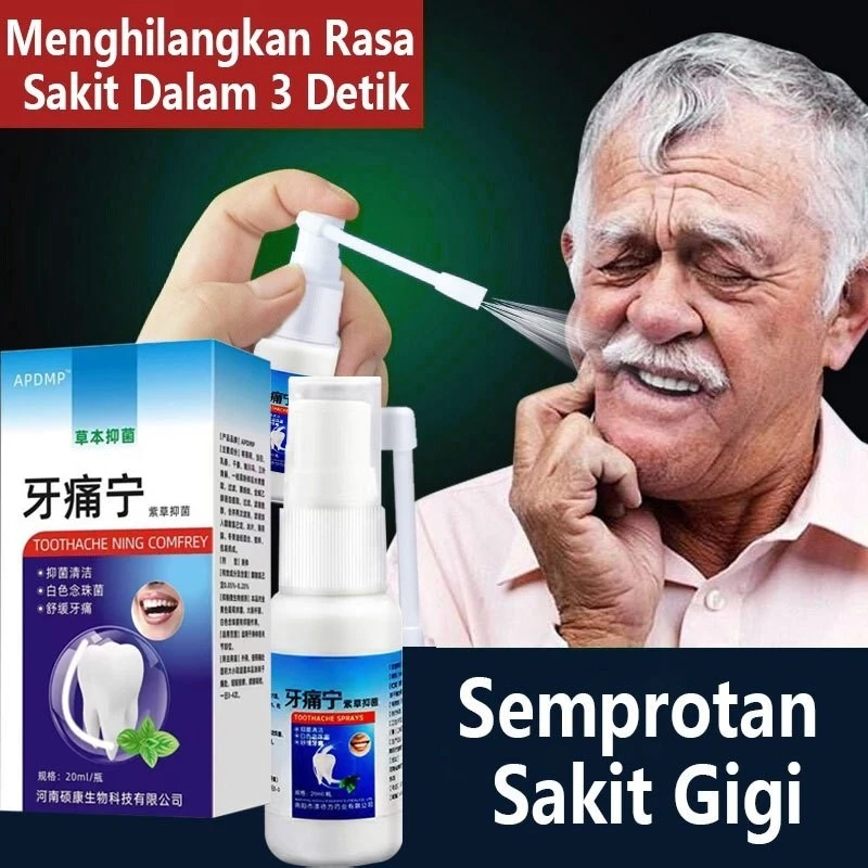 Obat Sakit Gigi Gusi Bengkak Paling Ampuh – Oral Spray Pereda Nyeri Cepat, Semprot Sakit Gigi Berlub