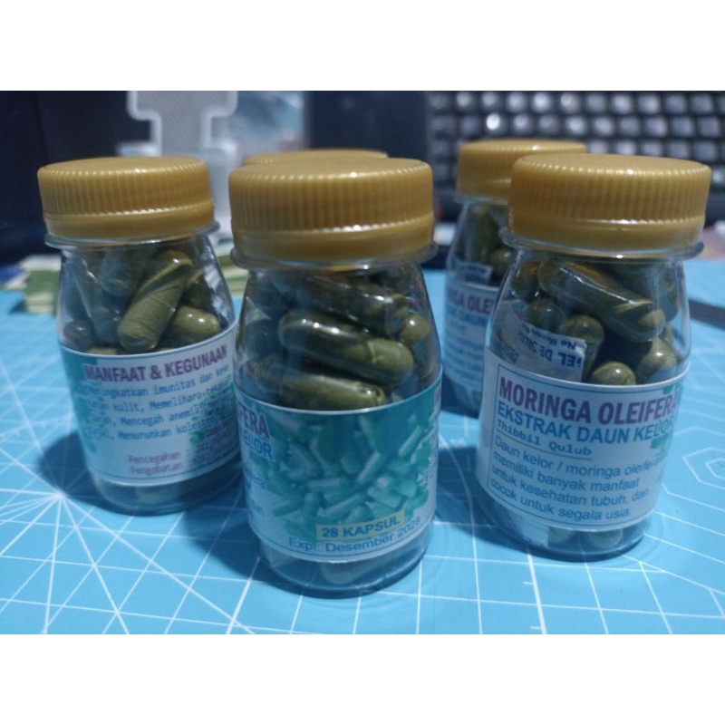 Kapsul Daun Kelor Moringa Oleifera / Herbal Kapsul Kelor / Ekstrak Kelor