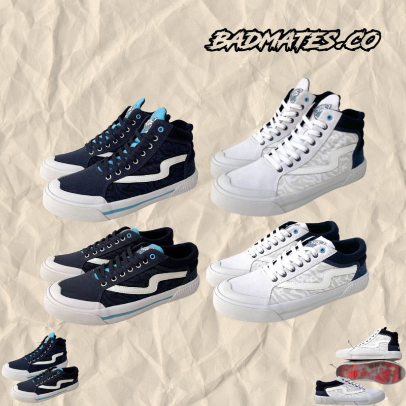 Patrobas x Evos White/Navy Low & High Original