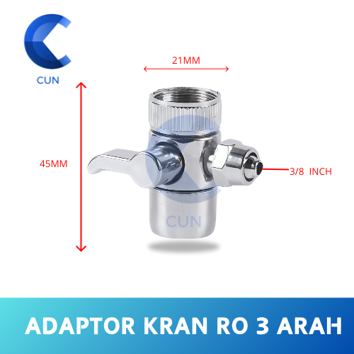 Adaptor Kran Air 3 Arah – Konektor Selang RO & Pemisah Aliran Air Filter  RO