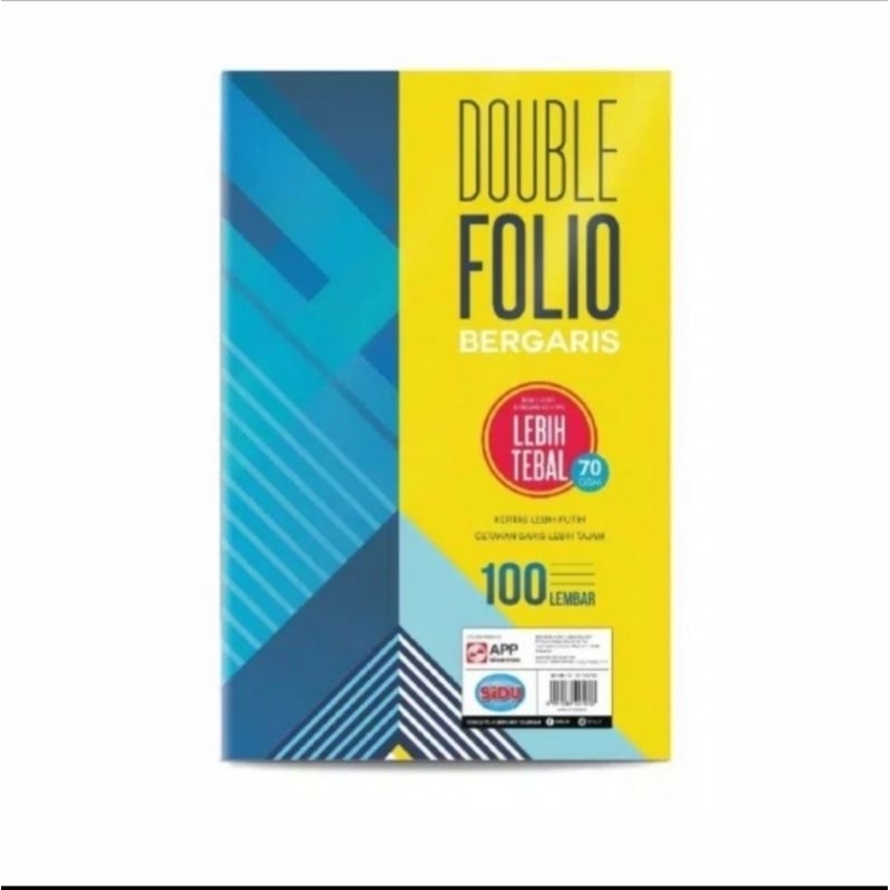 

Ay00! Kertas Double Folio Bergaris Folio 100 lembar 70 gr Sidu