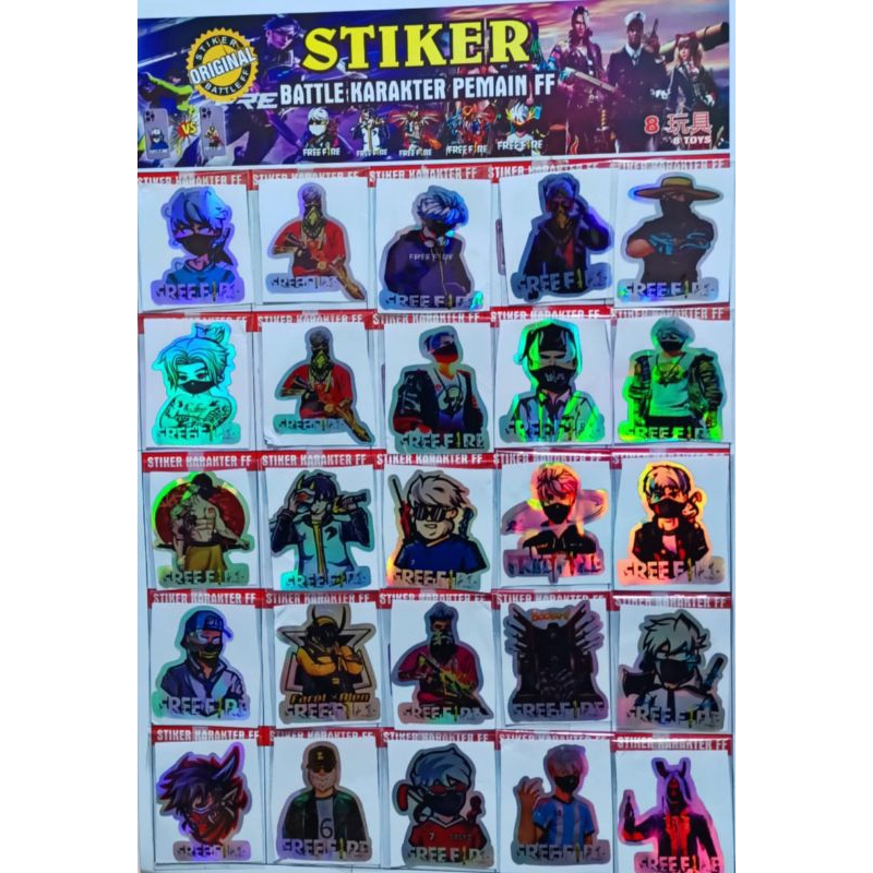 

Stiker Hologram//Stiker sablon free fire terbaru dan viral