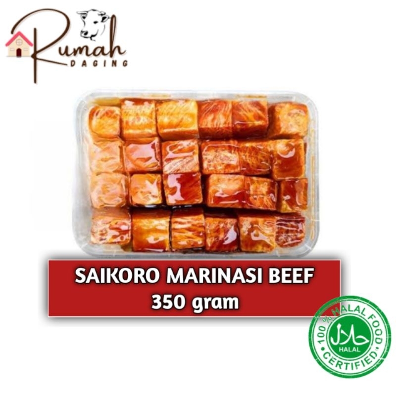 

MARINASI SAIKORO BEEF WAGYU MELTIQUE CUBE / DAGING KOTAK 350 gram