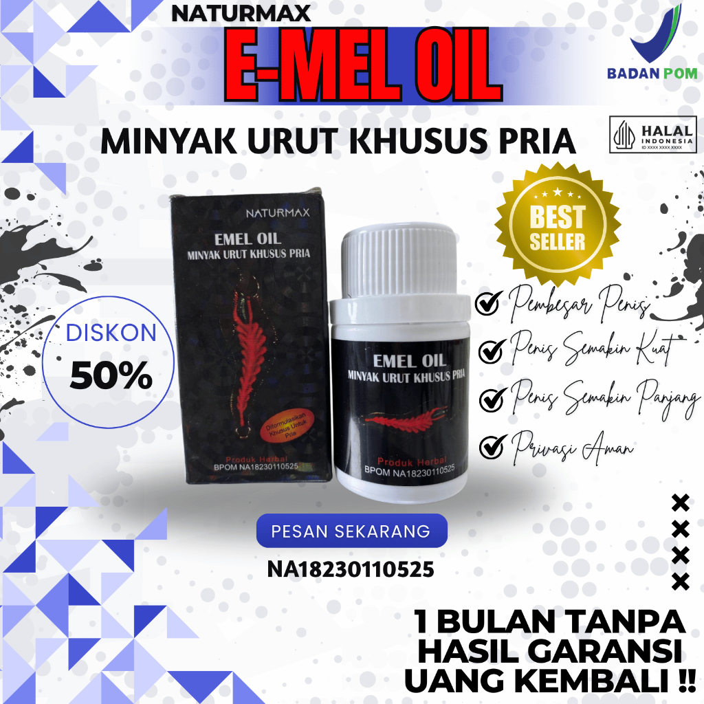 MINYAK LINTAH EMEL OIL PEMBESARPENIS PERMANEN PEMBESAR MR P 100% ORIGINAL BPOM