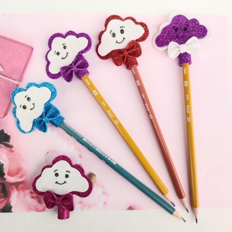 

Pensil Karakter Awan lucu pensil anak custom awan warna warni