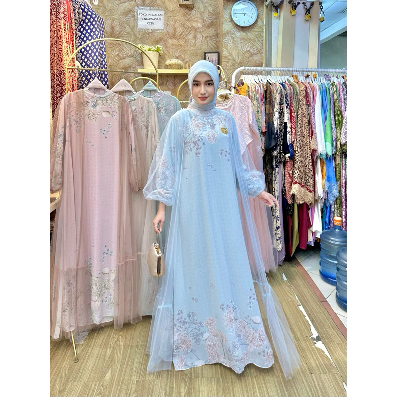 ALEKSA SET HIJAB / GAMIS KONDANGAN / GAMIS LEBARAN