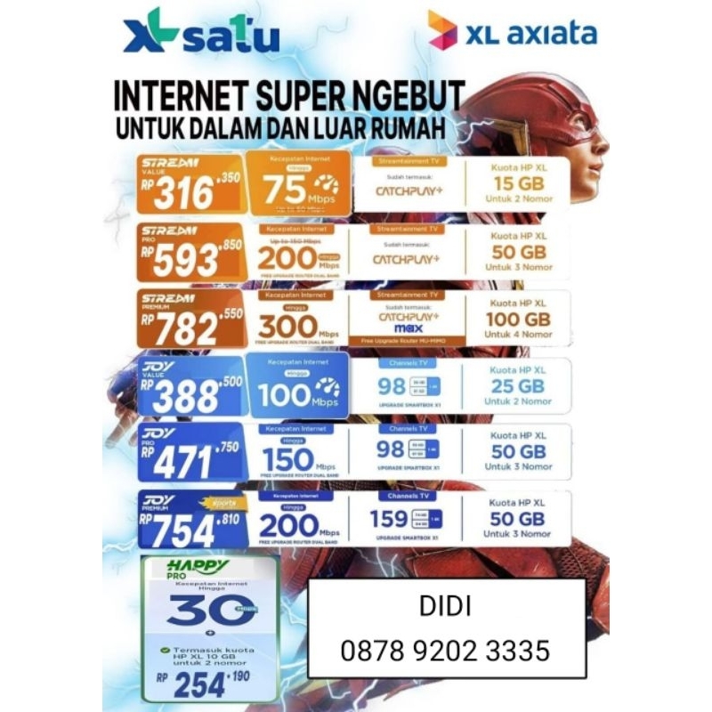 Pasang Gratis First Media/XL Satu Internet dan TV Channel - Area Jabodetabek