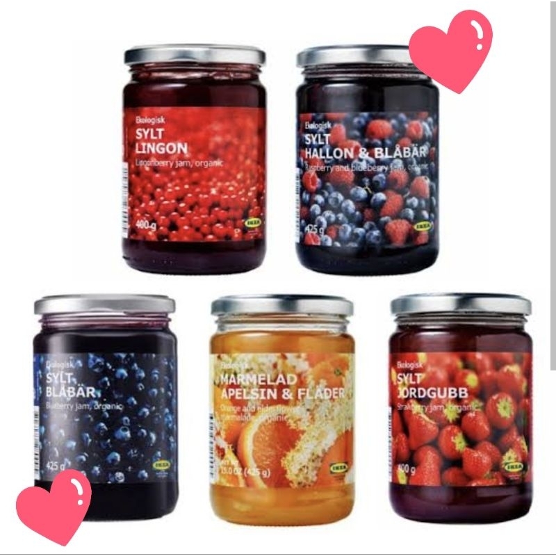 

Ekologisk Sylt Sweden Organic Jam Lingonberry Selai Lingoberry Selai Meatball Berry Jam Berri Import 400g