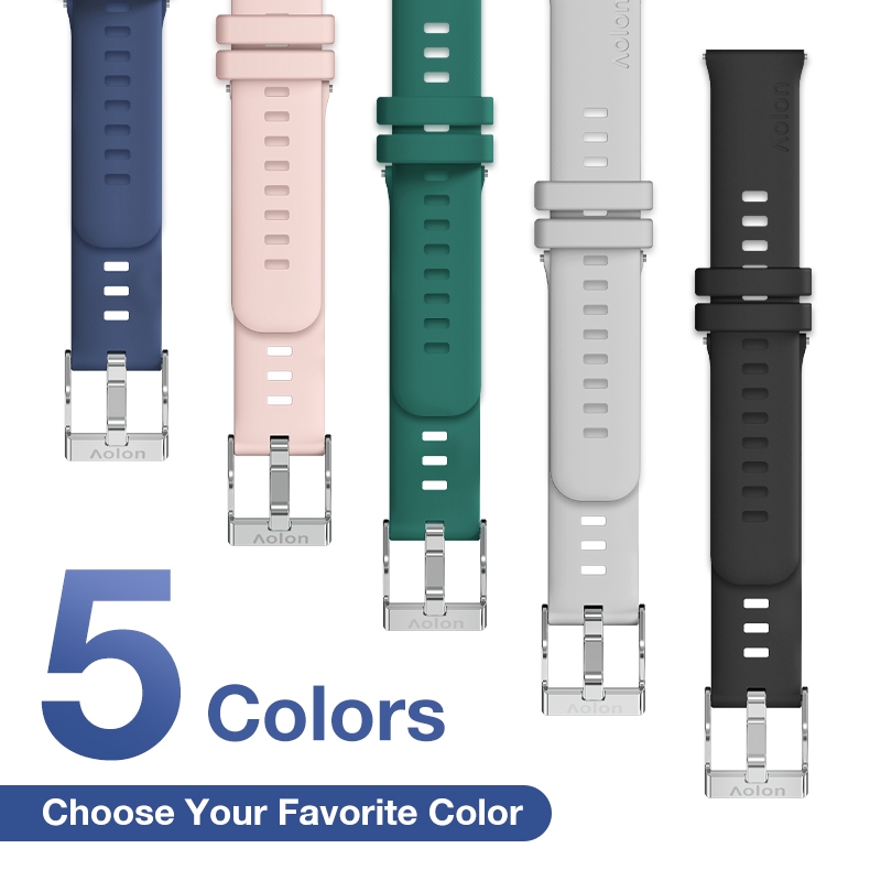 Aolon 24mm Original Smartwatch Stainless Steel Strap for Foomlite