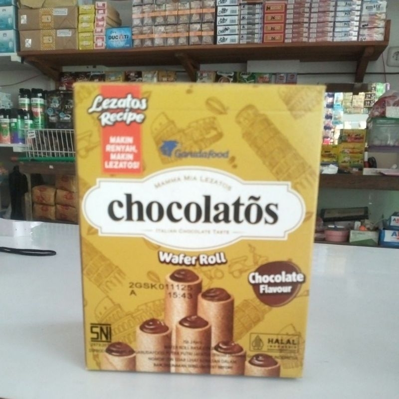 

Chocolatos wafer roll isi 24pcs