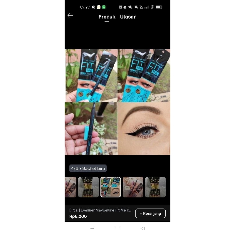 Eyeliner Maybelline Fit Me(KEMASAN)