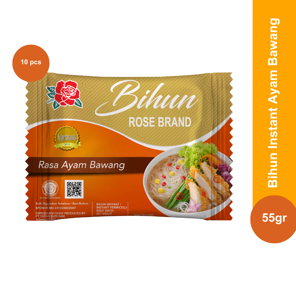Rose Brand - Bihun Instant Ayam Bawang 10 pcs