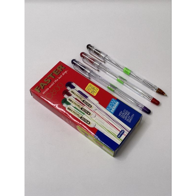 

Pulpen FASTER C800 0,7mm hitam (12pcs)