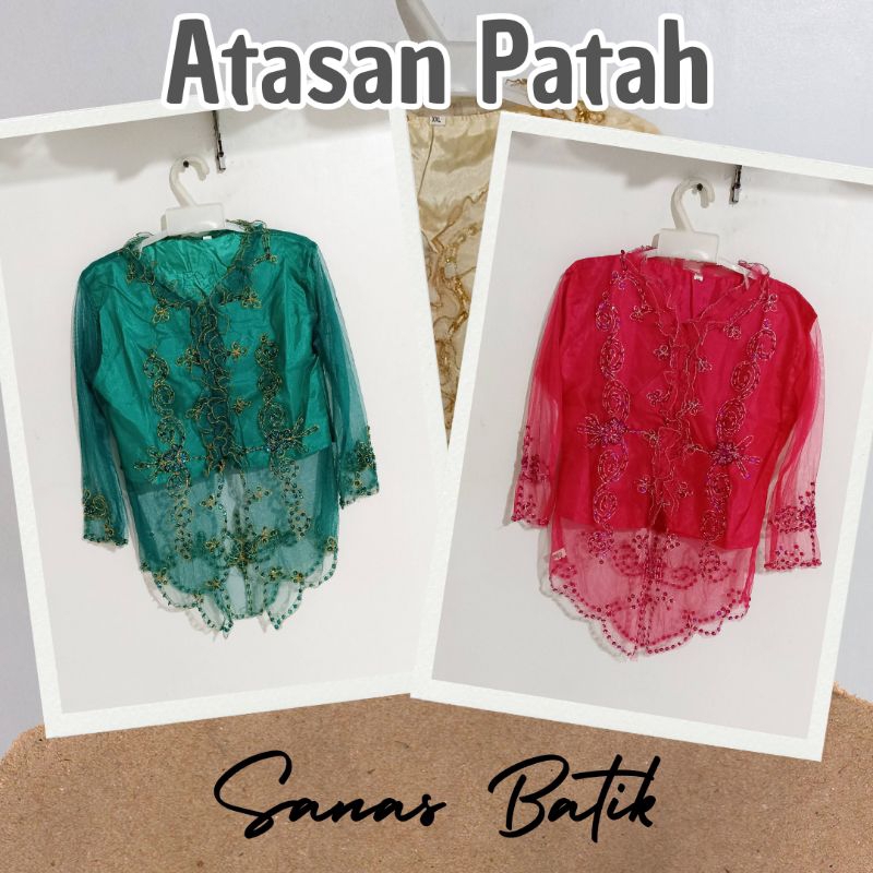 Atasan Kebaya Patah anak Kebaya Karnaval  Menari Kartini Full Payet Tile/ Kebaya Pengiring Pengantin