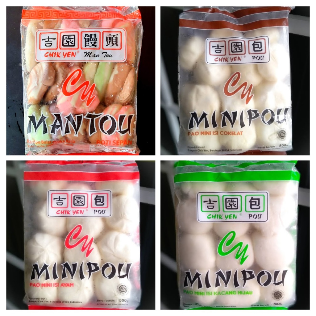 

Minipao Chikyen Bakpao Frozen - Isi Ayam | Cokelat | Kacang Hijau isi 21 bj 500 gr