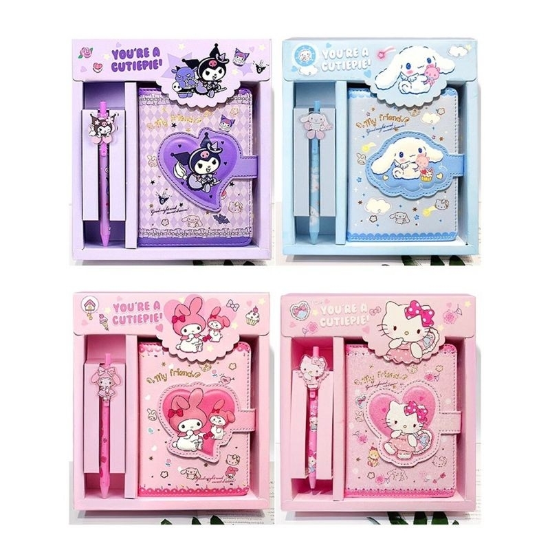 

Notebook 2in1 buku tulis anak magnet/Buku Memo dan Pen kuromi cinnamoroll melody
