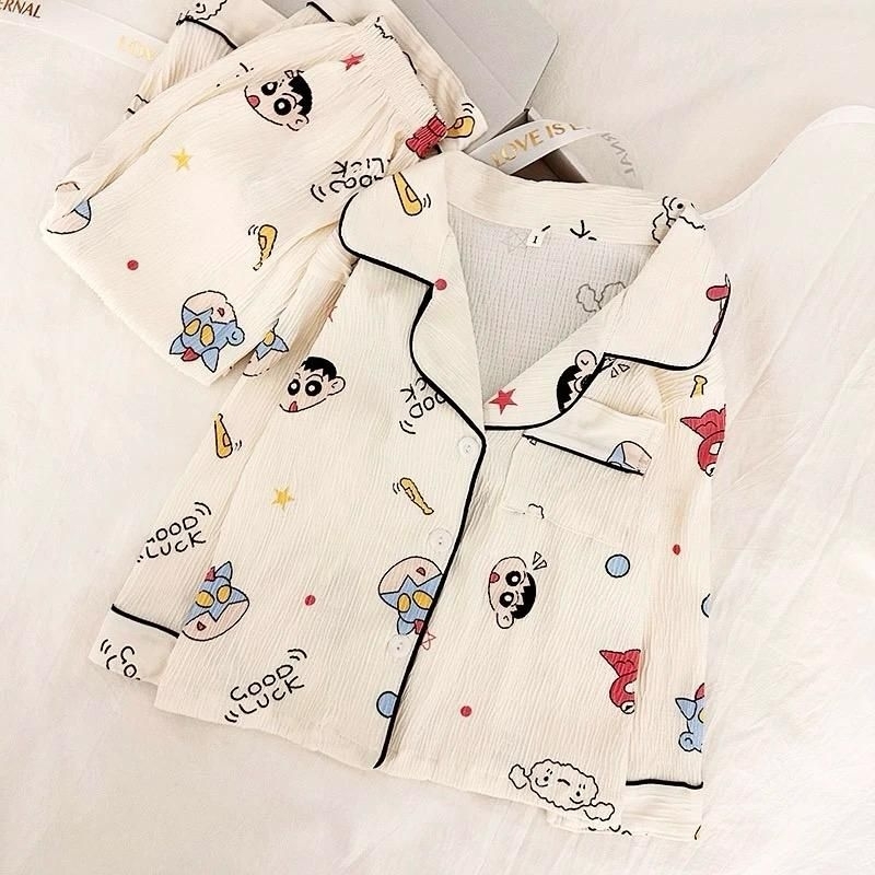 Baju Tidur shinchan anak anak bahan adem kualitas import