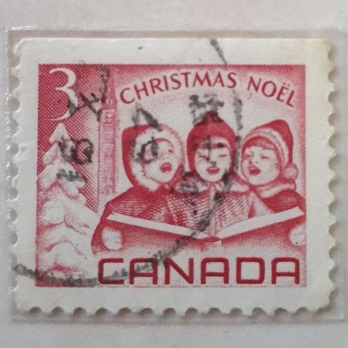 

Perangko Kanada Christmas (1967) (Carol Singers - Imperf Top) Tahun 1967